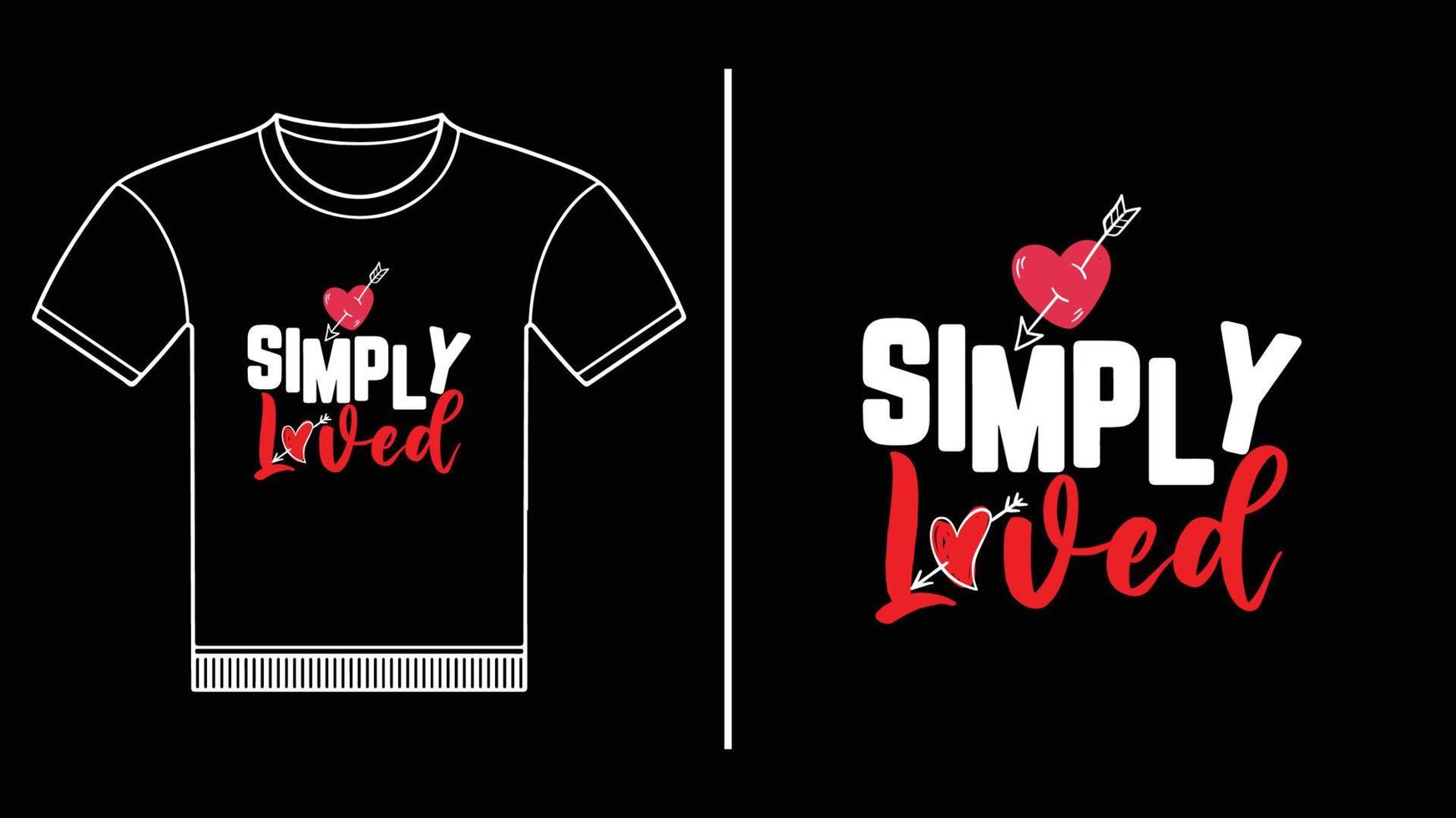 simply loved design vector