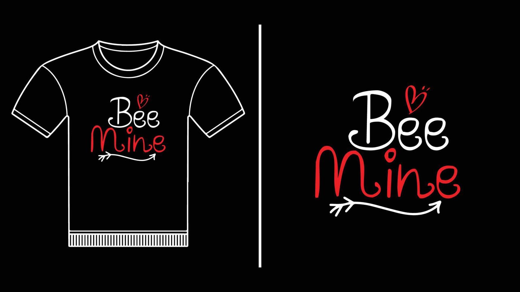 Bee Mine Day vector