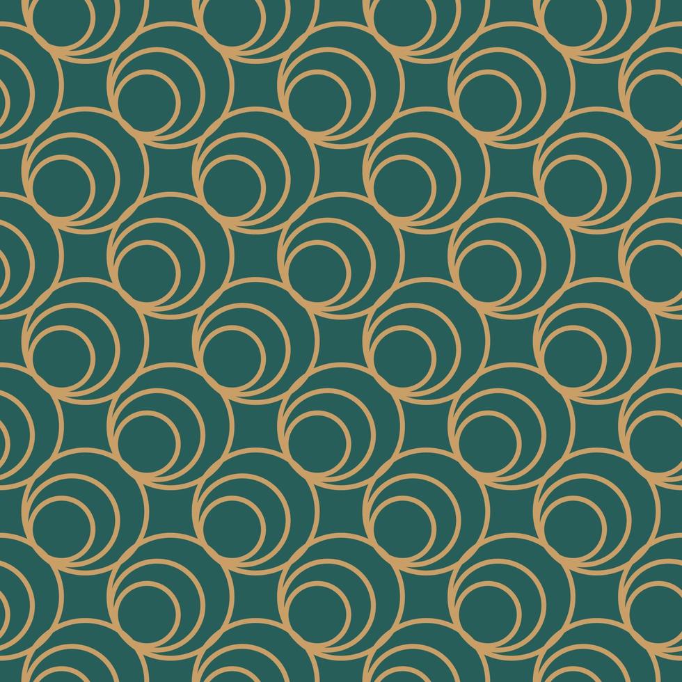 Aesthetic circle pattern design vector