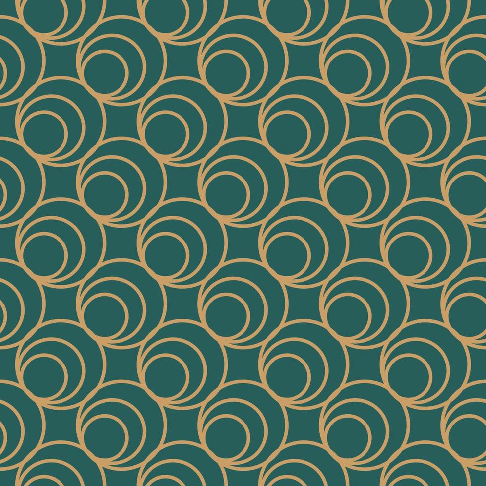 Aesthetic circle pattern design vector