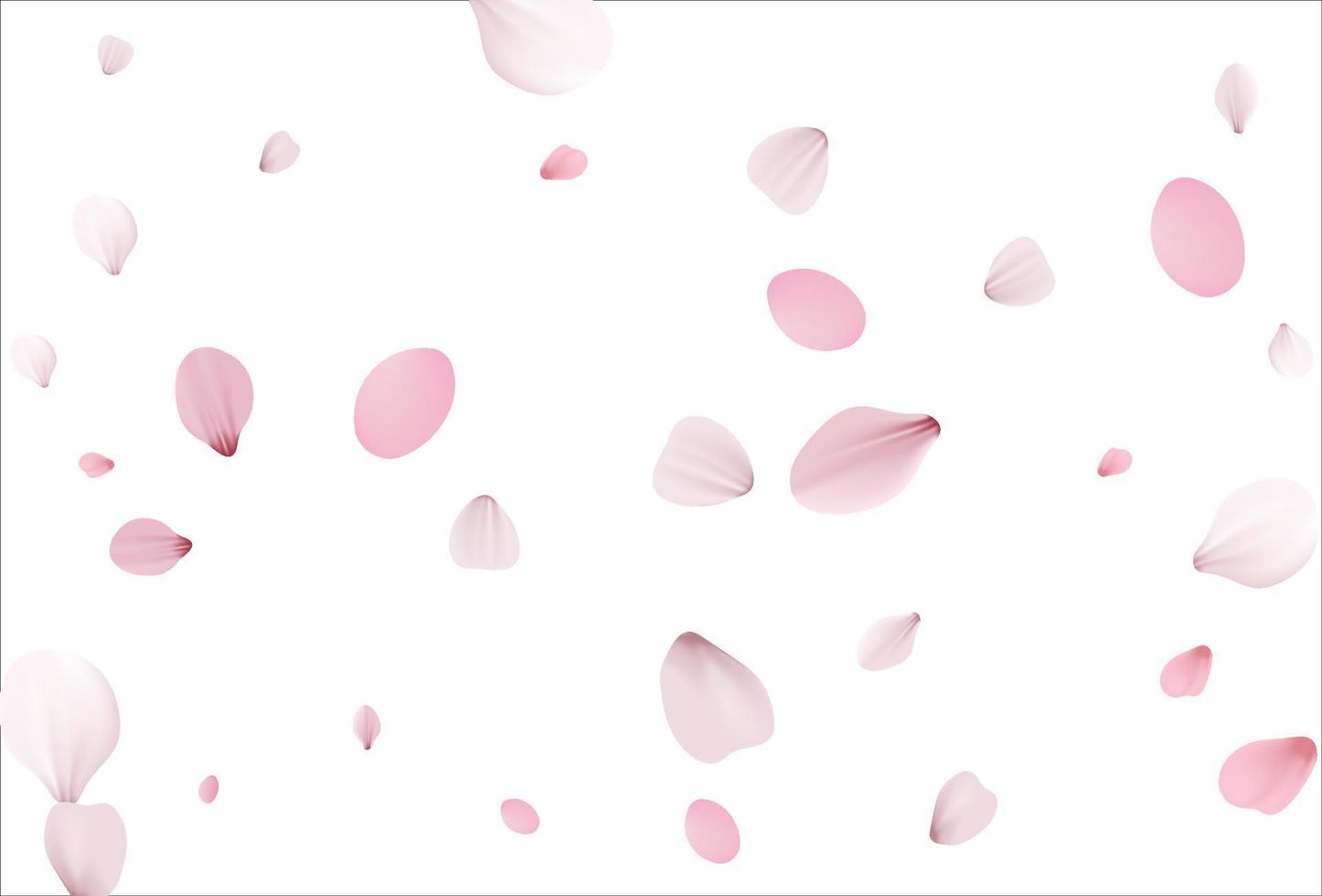 fondo de vector de sakura rosa, flores de cerezo
