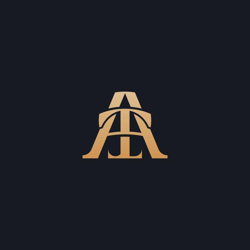 Initial AT TA A T Monogram Logo Template. Initial Based Letter Icon Logo vector