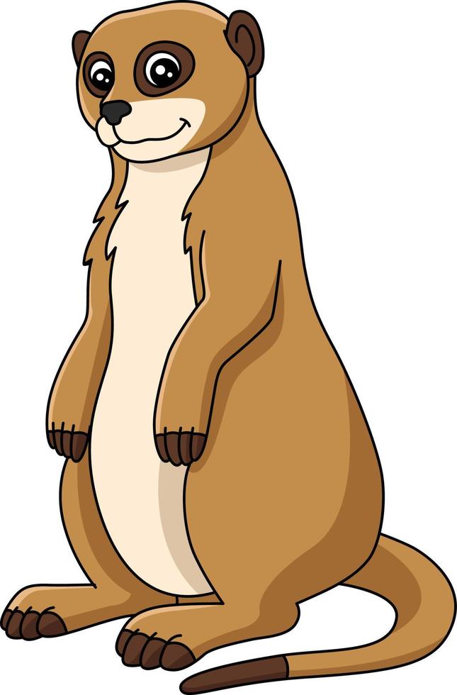 Meerkat Cartoon Clipart Vector Illustration