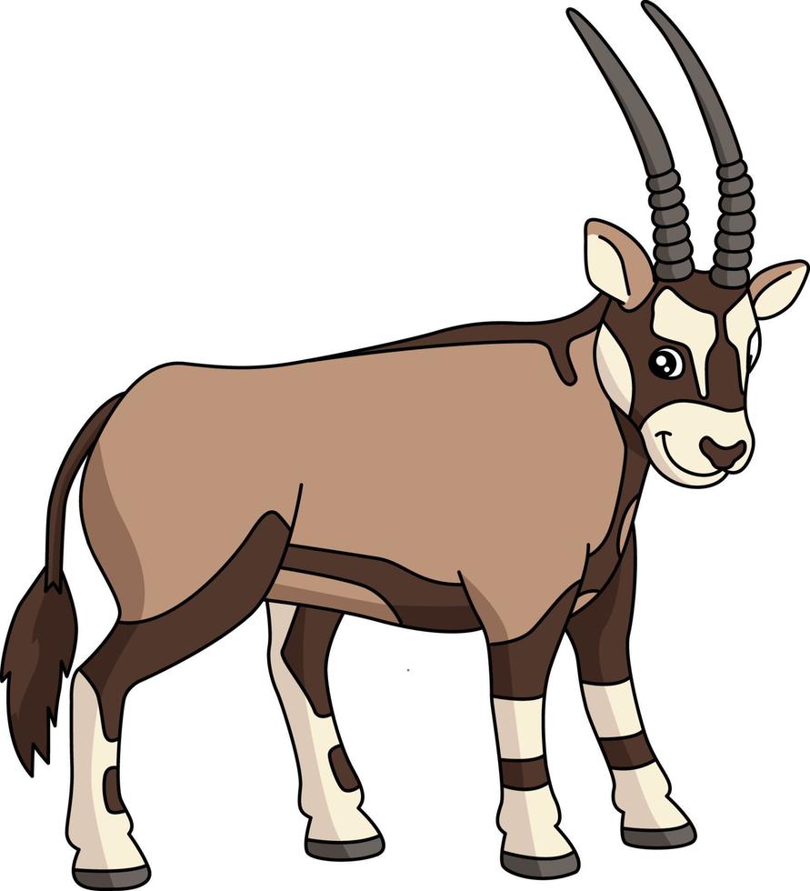 oryx dibujos animados clipart vector ilustración