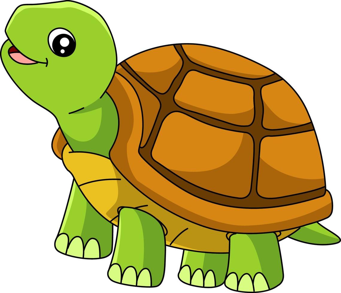 ilustración de vector de imágenes prediseñadas de dibujos animados de  tortuga 5561633 Vector en Vecteezy
