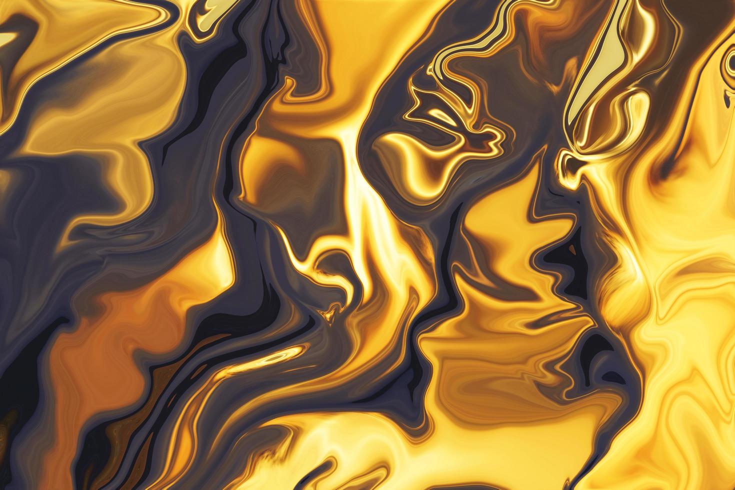 Abstract liquid textured yellow gold background photo