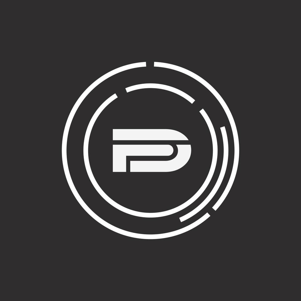 FD initials letter creative logo icon vector black color free download