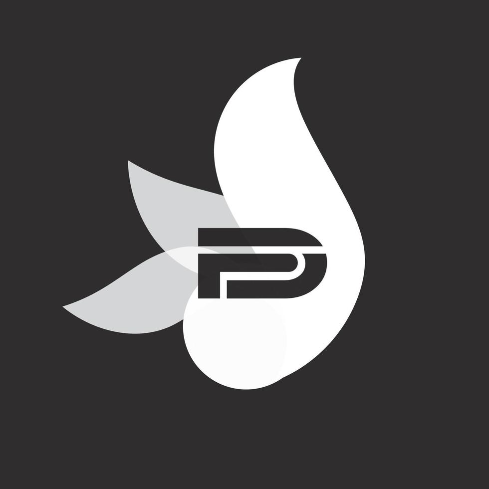 FD initials letter creative logo icon vector black color free download