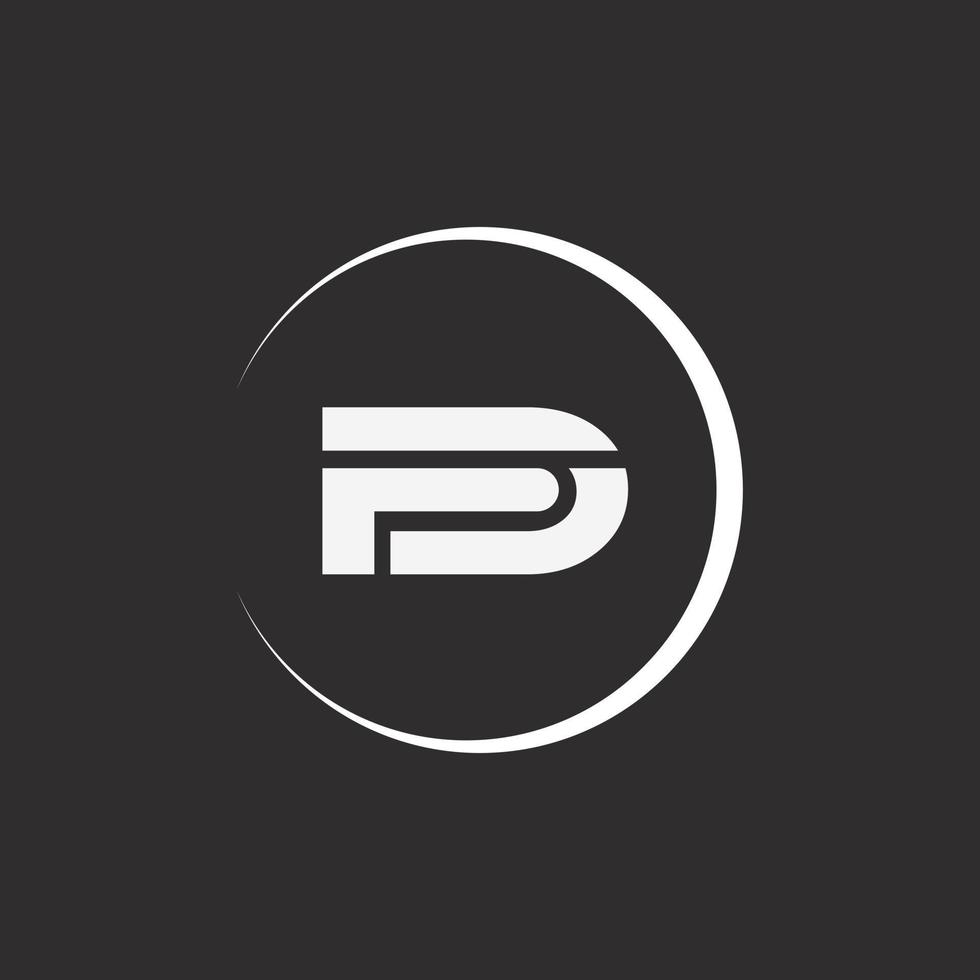 FD initials letter creative logo icon vector black color free download