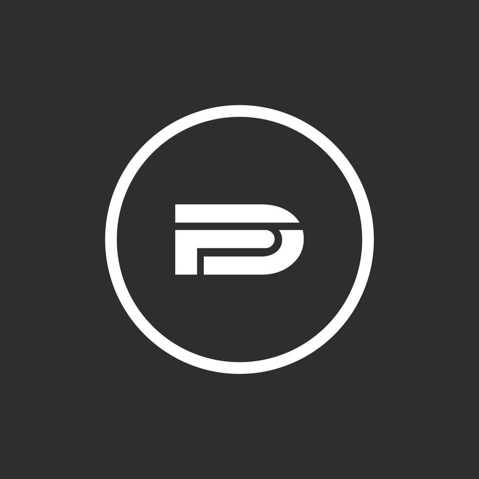 FD initials letter creative logo icon vector black color free download