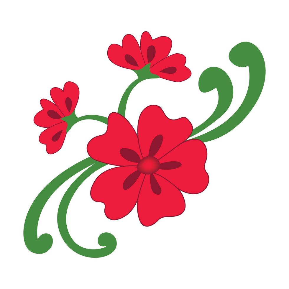 ilustración vectorial de flor de hibisco vector