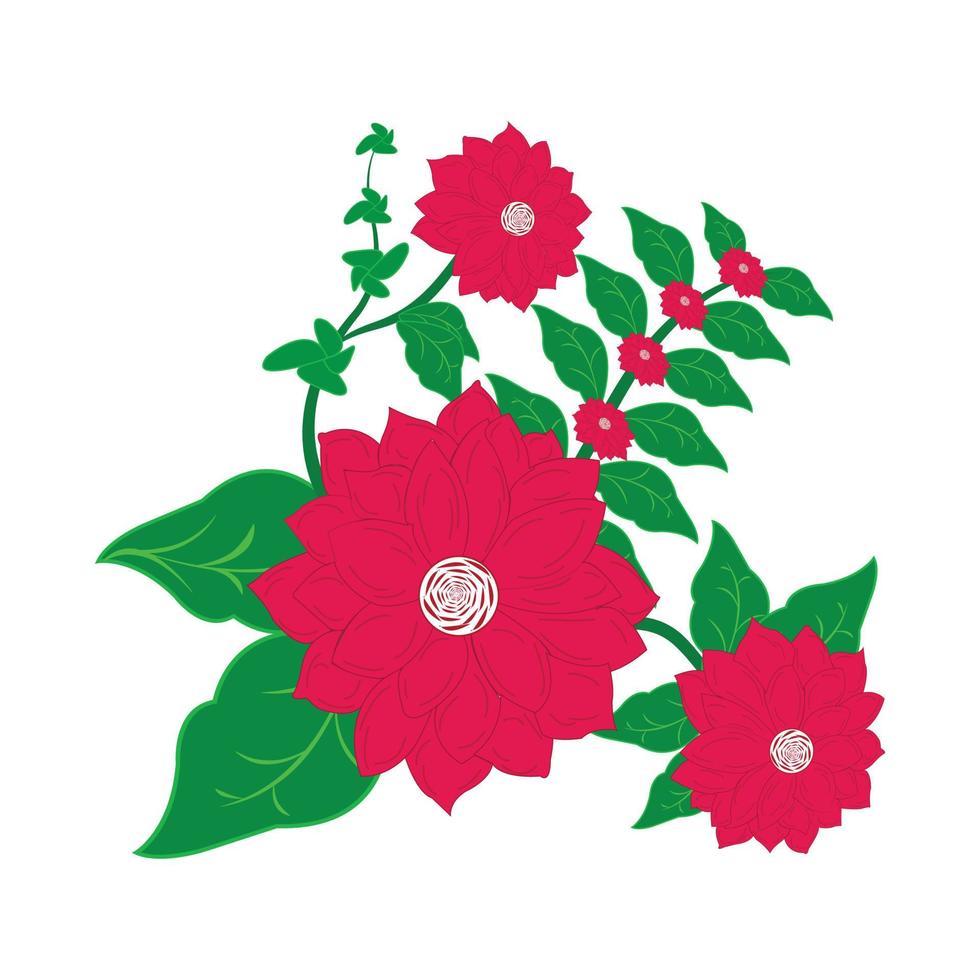 hermosas rosas de perro creciendo en tallo con hojas. flores rosadas dibujadas a mano en un elegante estilo antiguo. parte del hermoso arbusto de flores silvestres. ilustración botánica. vector