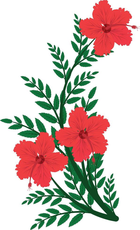 flower for decoration isolated on white background. vector