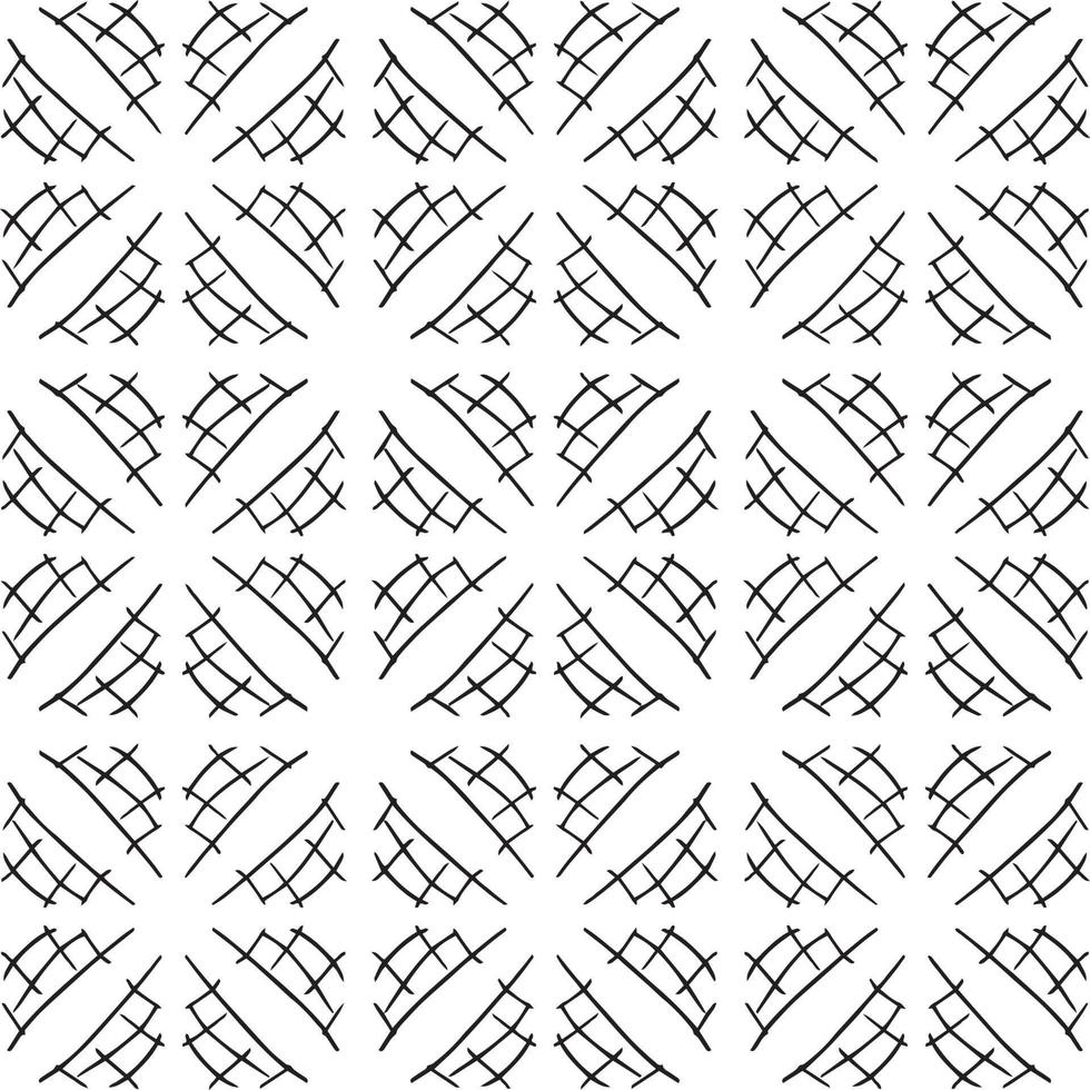 Seamless abstract geometric hand drawn pattern. vector