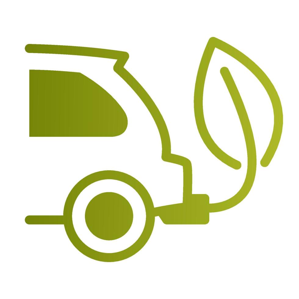 Zero tailpipe emissions. Eco friendly vehicle using biofuel. Electric vehicle. Eco car concept green drive with leaf symbol vector