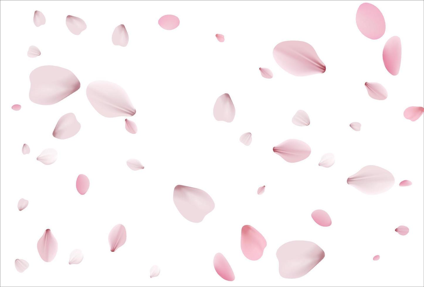 fondo de vector de sakura rosa, flores de cerezo