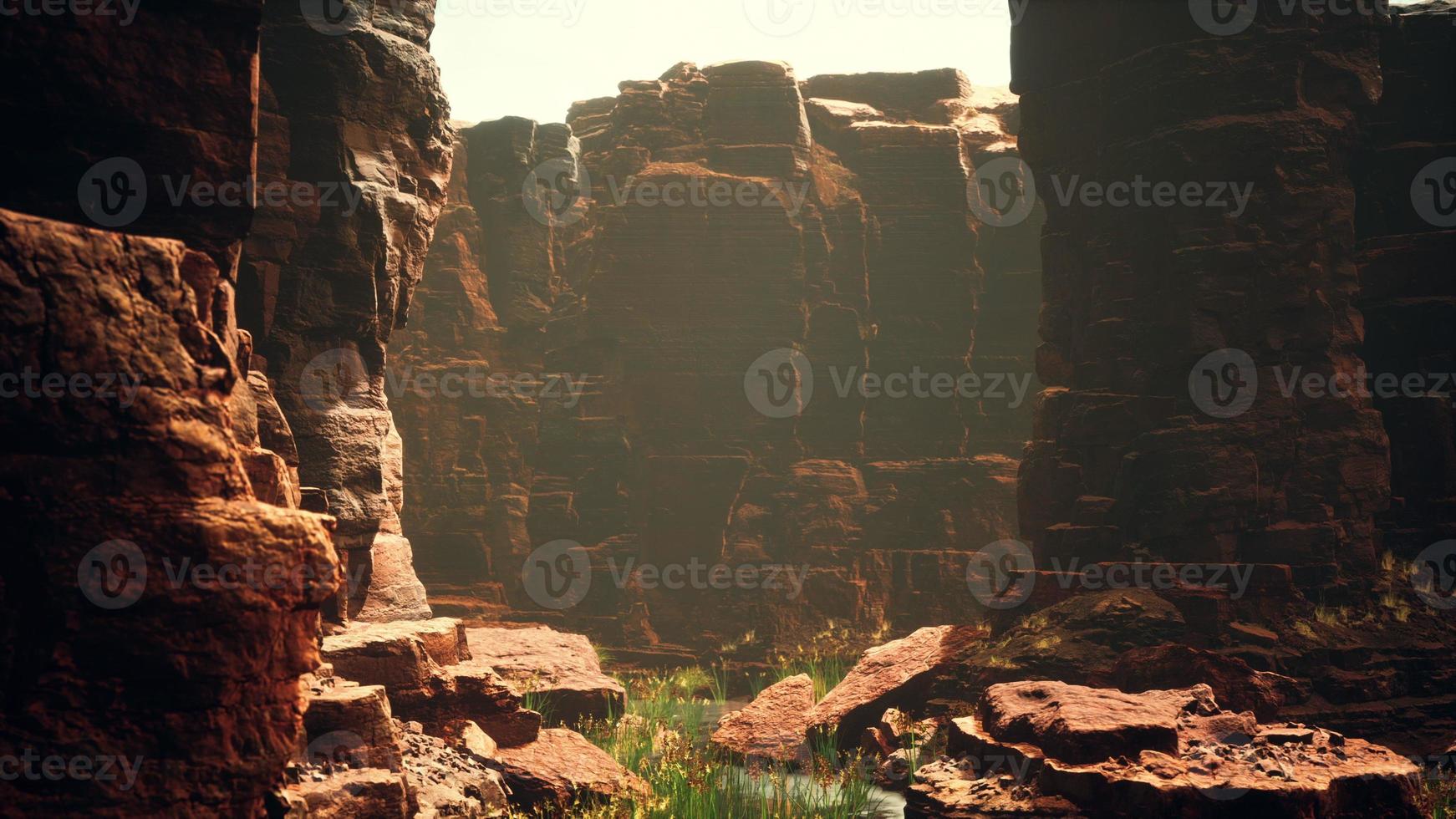 Colorado River cuts through rock at Grand Canyon photo