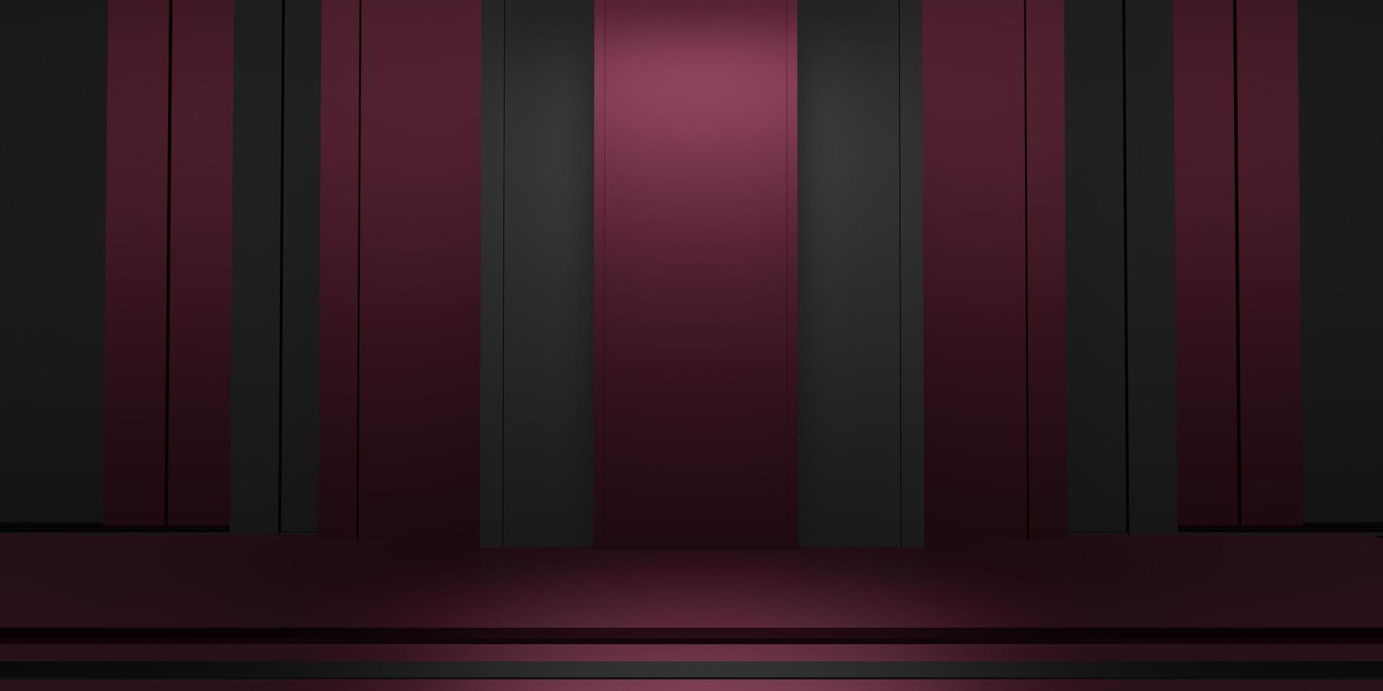 studio background Shiny square base backdrop for product display 3D illustration photo