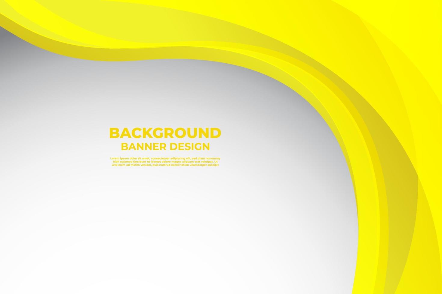 Elegant Yellow Background Banner Template Design For Flyer, Business Presentation, Business Poster Design, Sales Promotion And Advertising vector