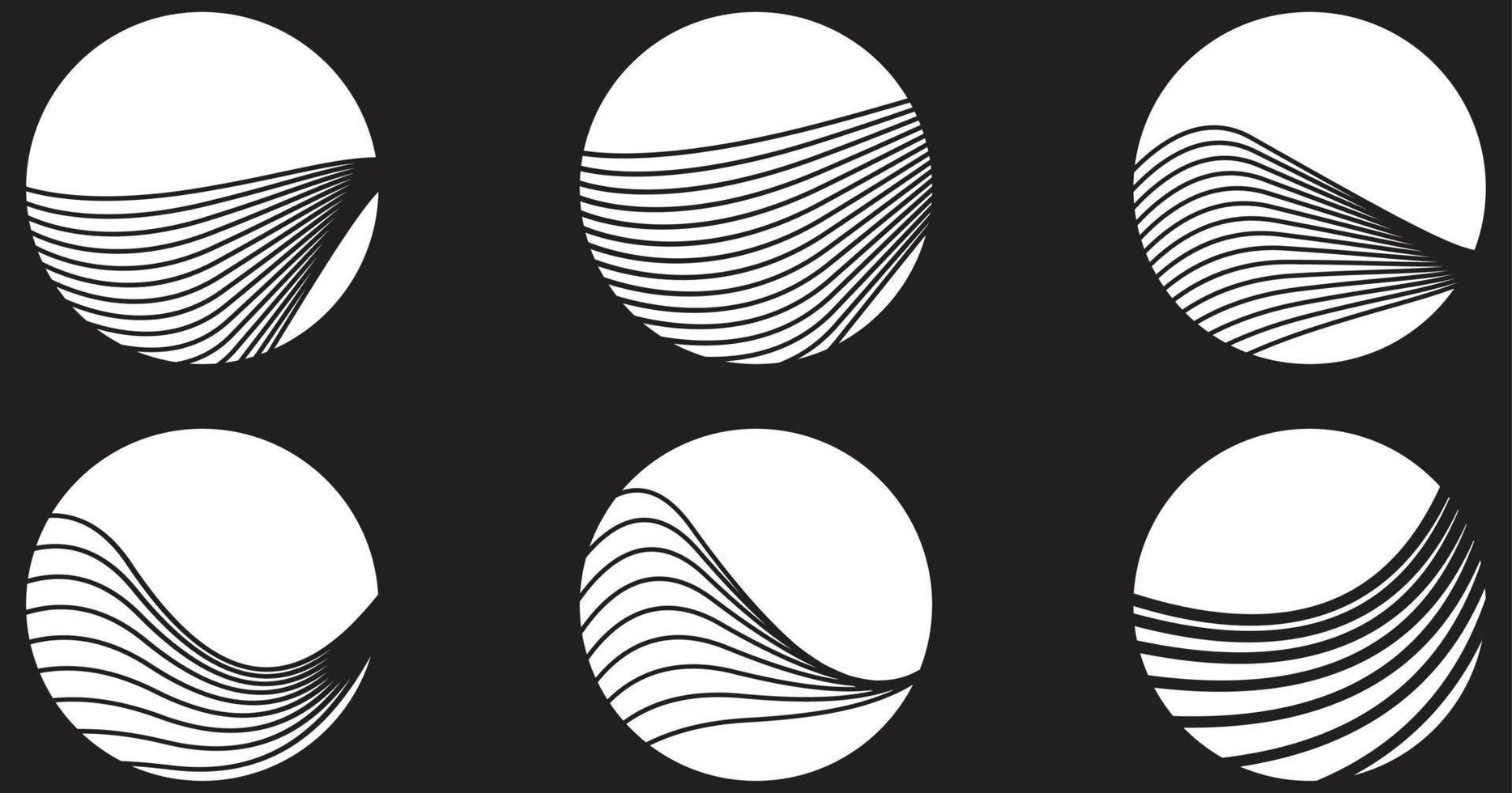 circle line minimalism geometry. circle shape icon design. line logo, creative circle vector