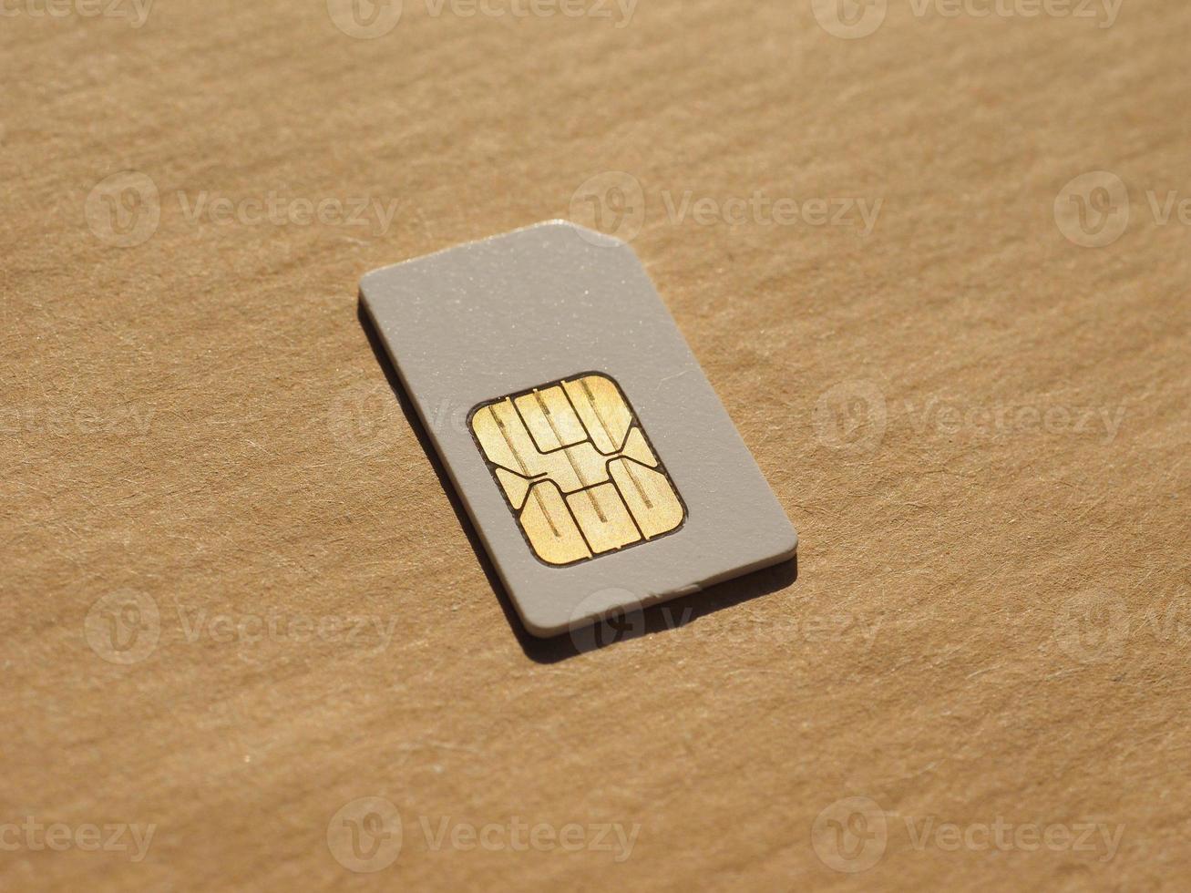 SIM card used in phones photo