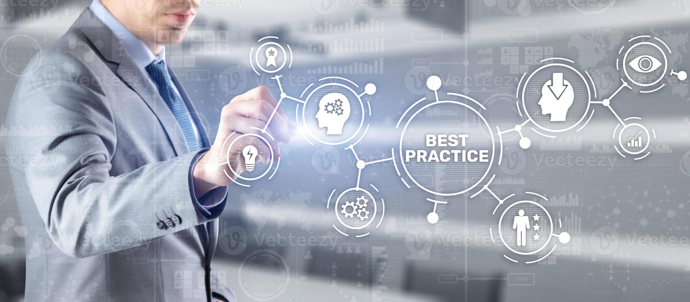 Best Practice Business Technology Internet successful business concept photo