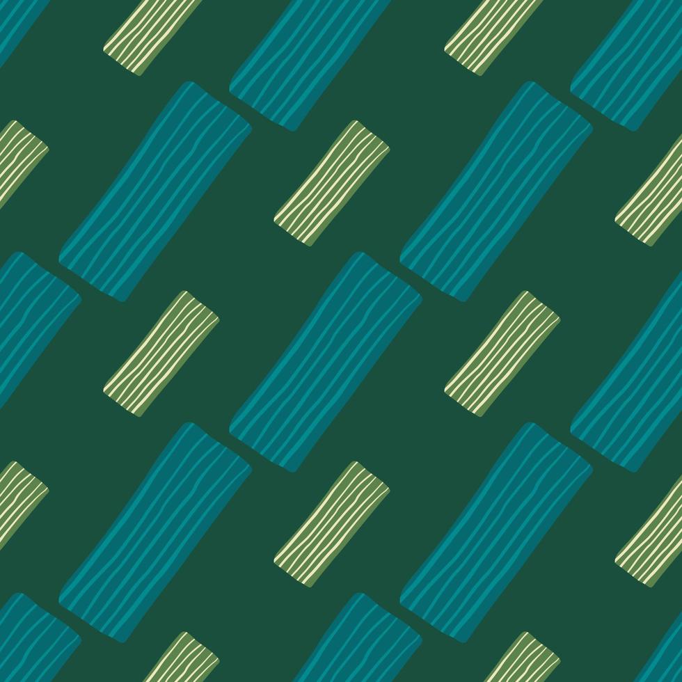 rectángulos pequeños y medianos con líneas azules y verde claro. patrón abstracto sin fisuras. vector