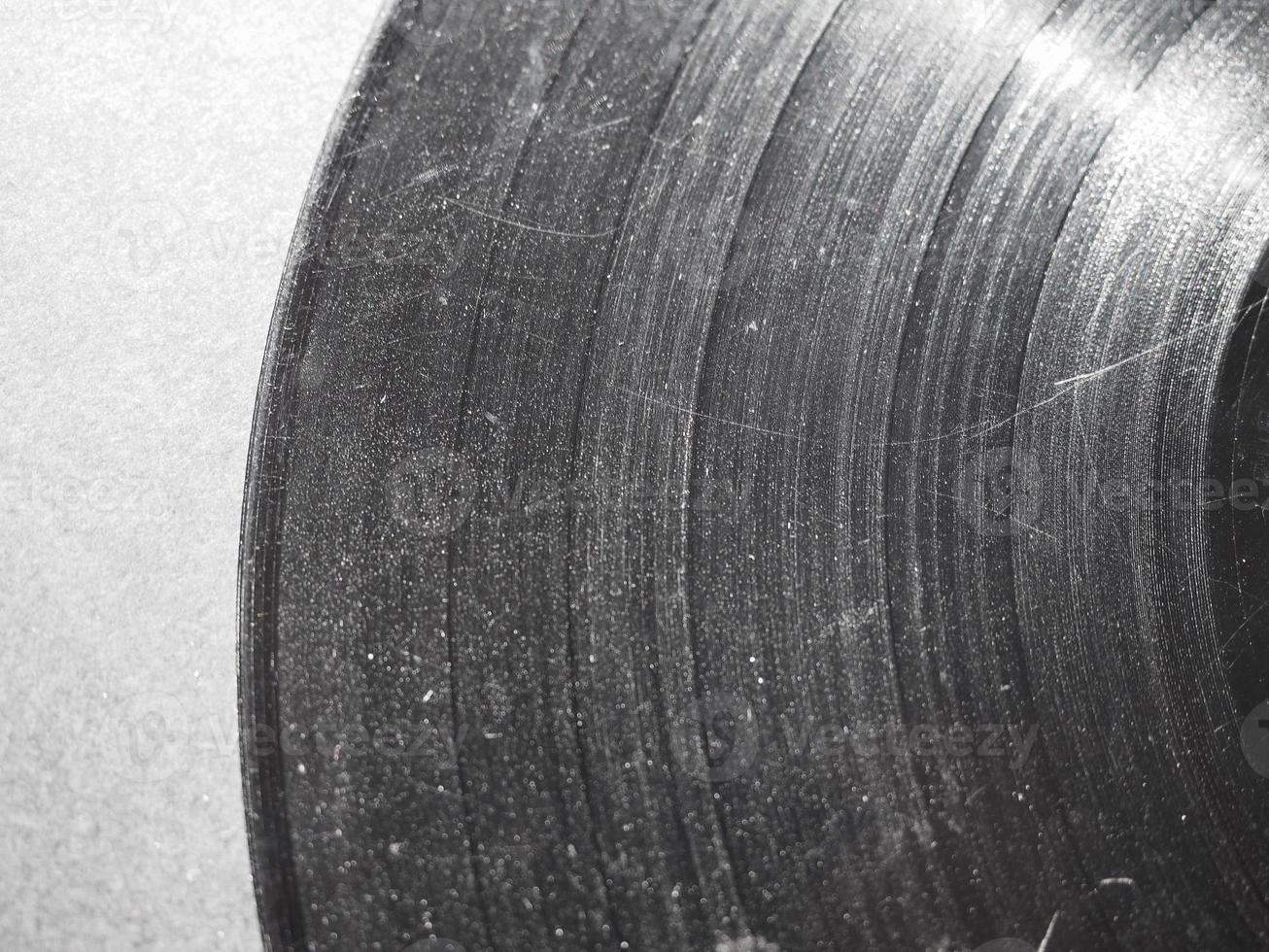 Scratched vinyl record photo