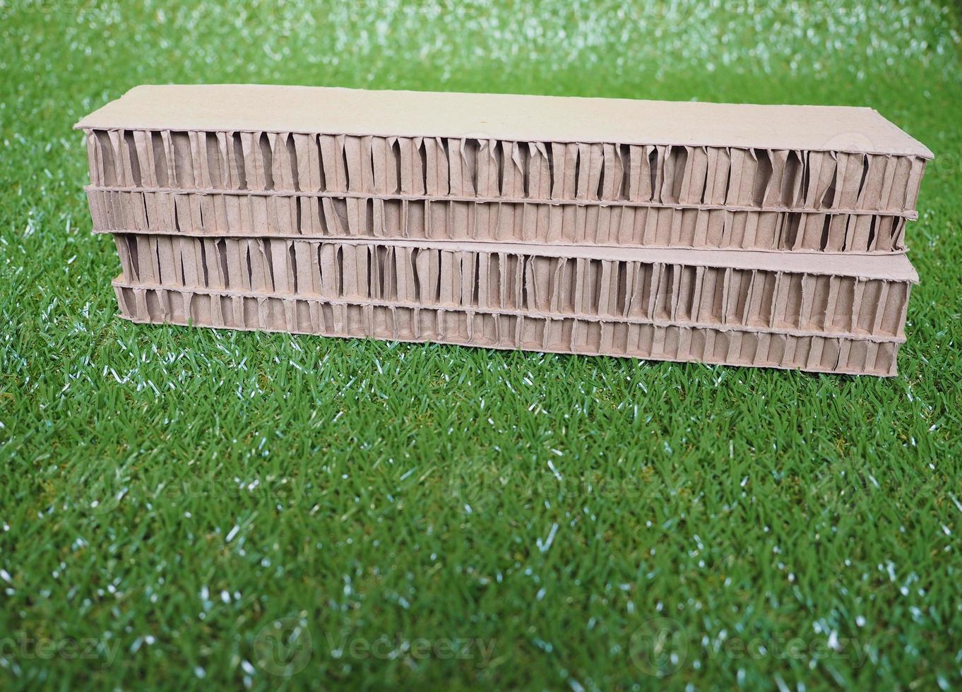 Scale model with artificial grass photo