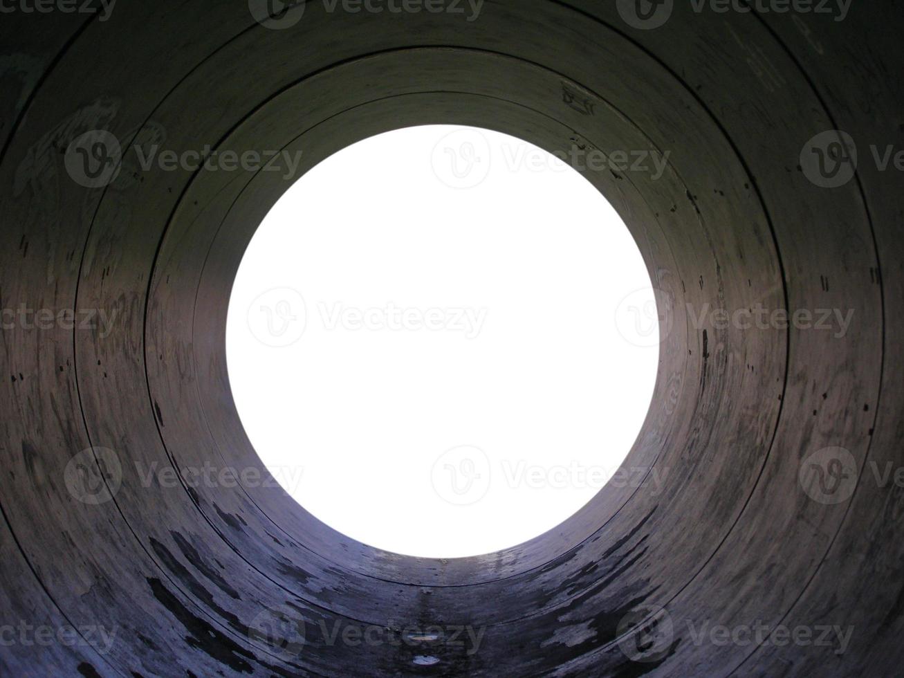 Tube inside with copy space photo