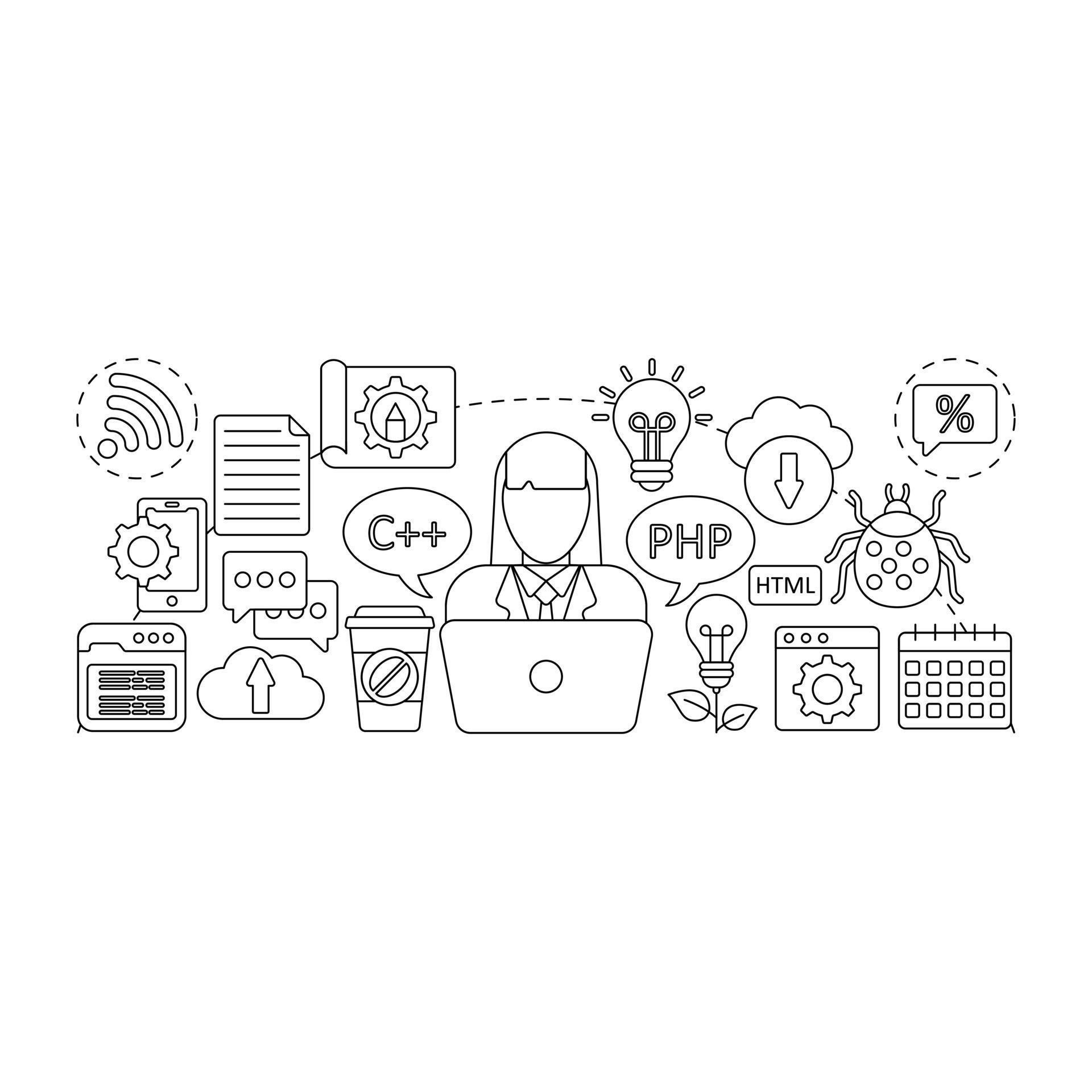 Linear Programming illustration, editable vector 5565655 Vector Art at ...