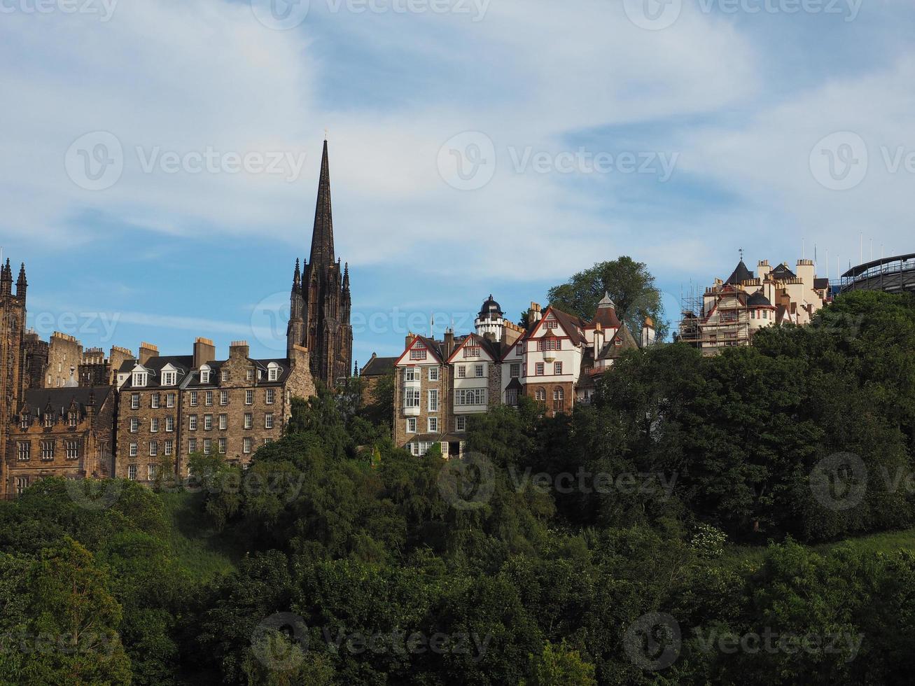View of the city of Edinburgh photo