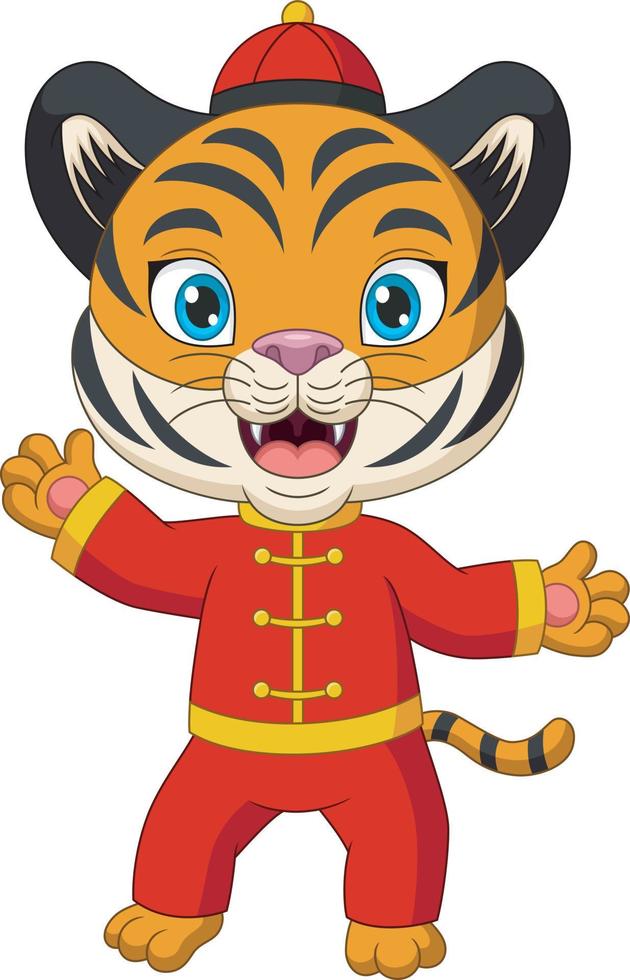 Happy Chinese New Year 2022. Year of the tiger vector