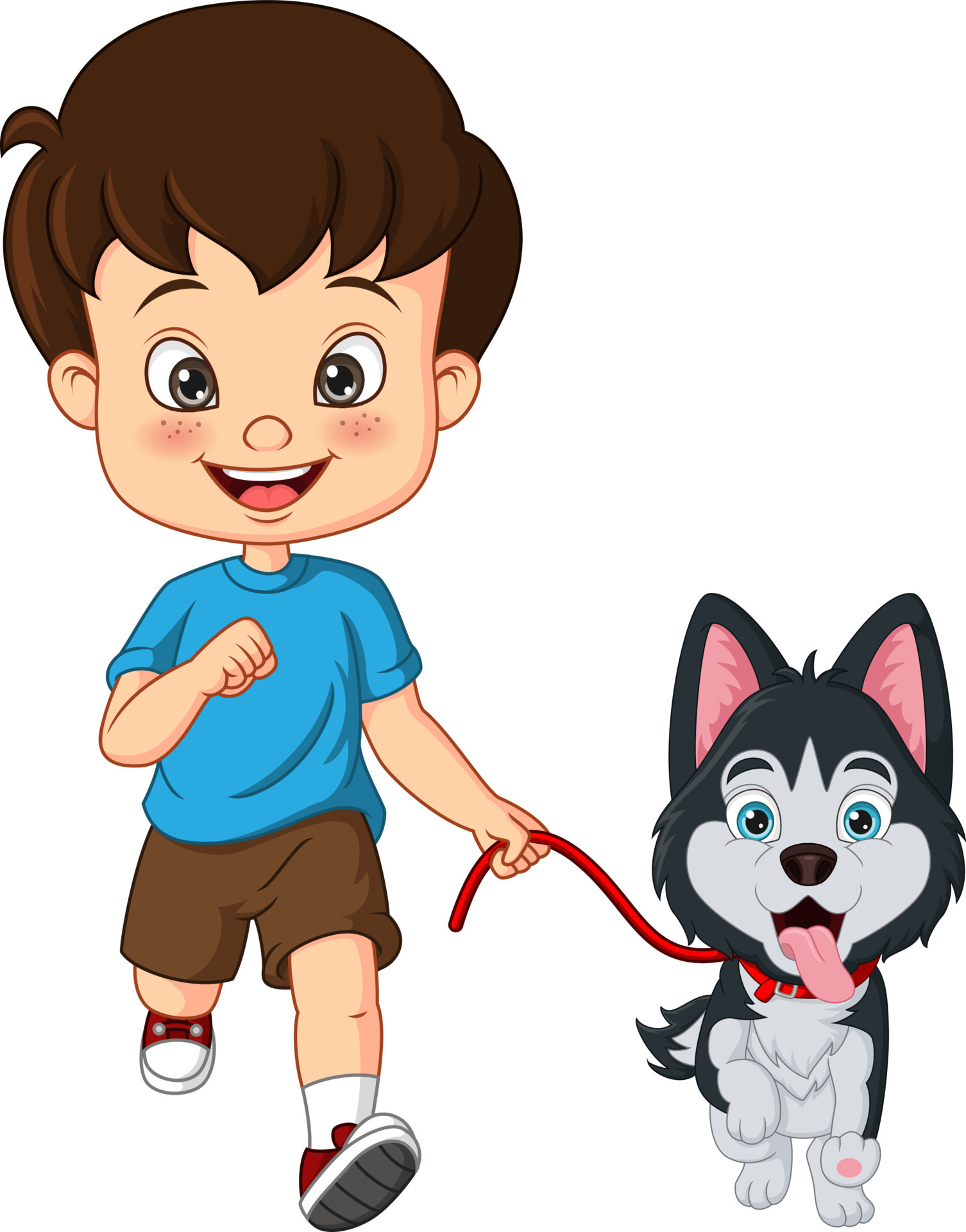 Cartoon little boy playing with dog 5565936 Vector Art at Vecteezy Cartoon little boy playing with dog 5565936 Vector Art at Vecteezy