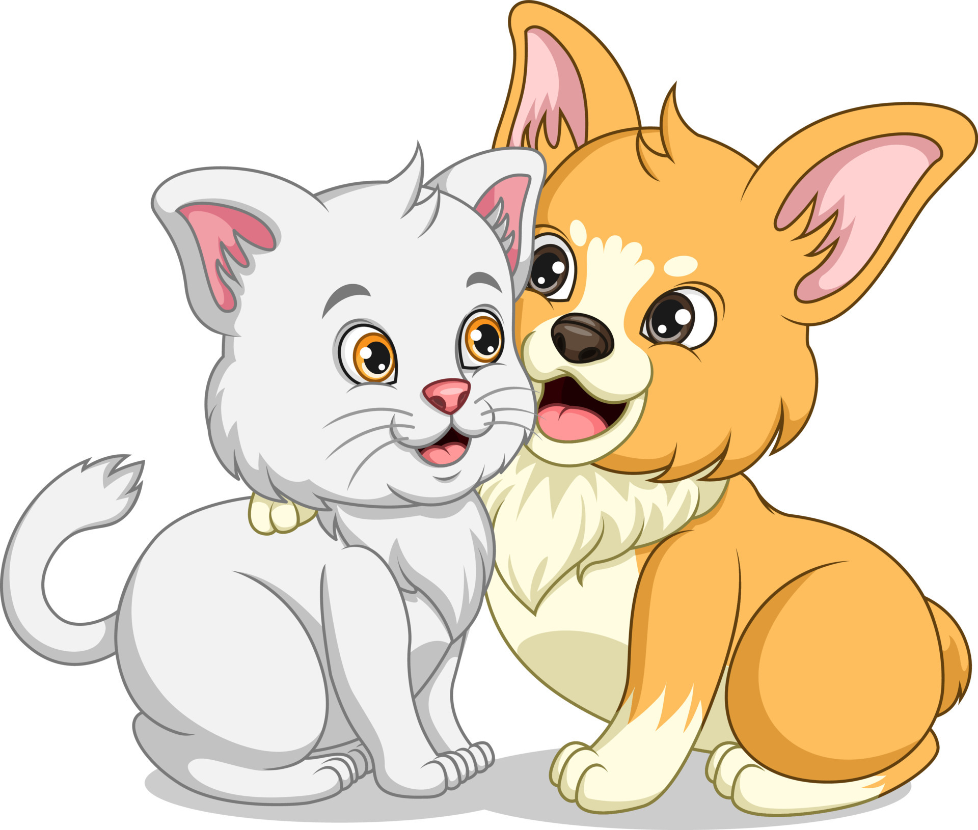 Cute cat and corgi dog cartoon - Best friend forever 5565937 Vector Art at Vecteezy Cute cat and corgi dog cartoon - Best friend forever 5565937 Vector Art at Vecteezy
