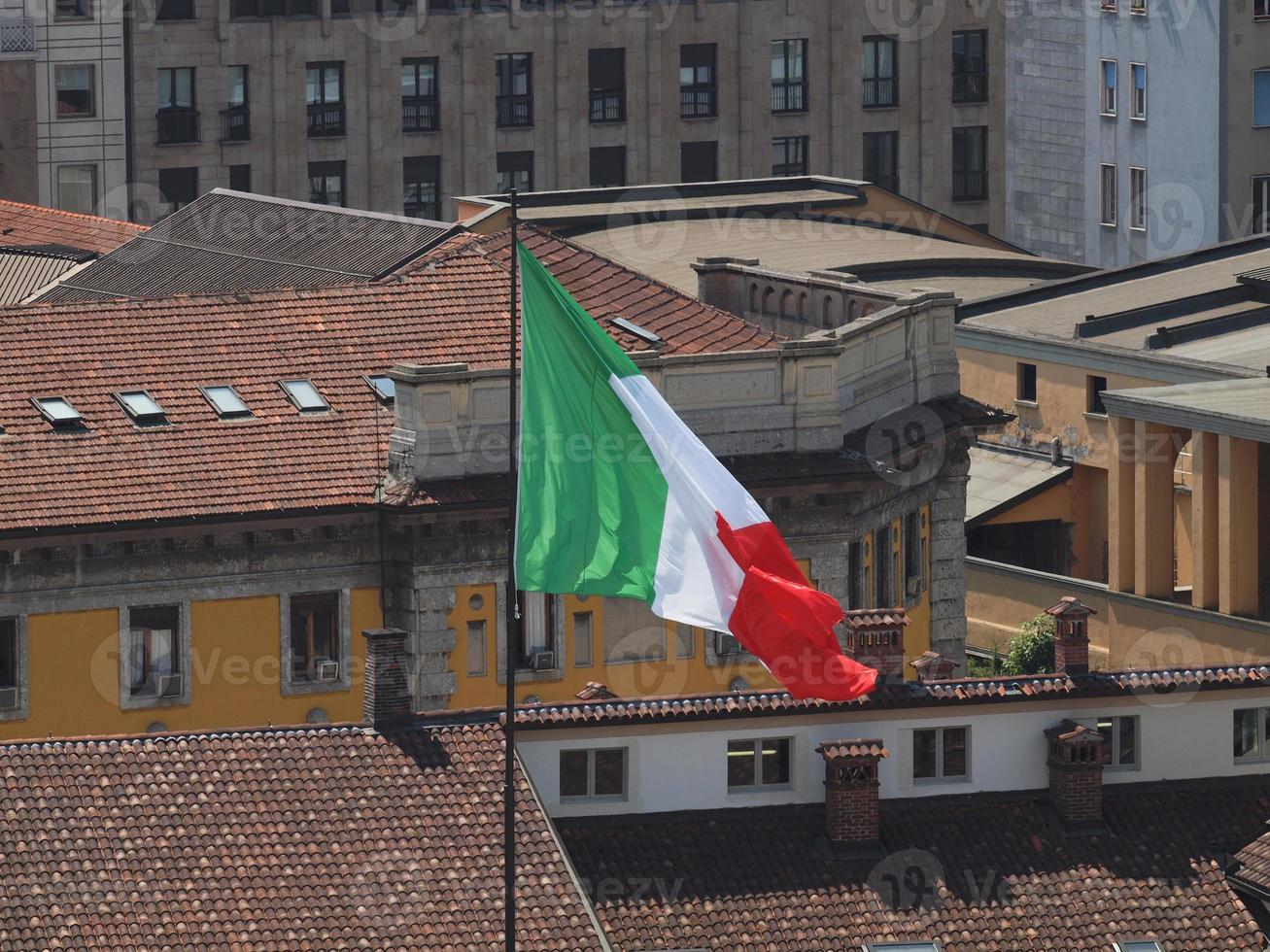 bandera italiana de italia foto