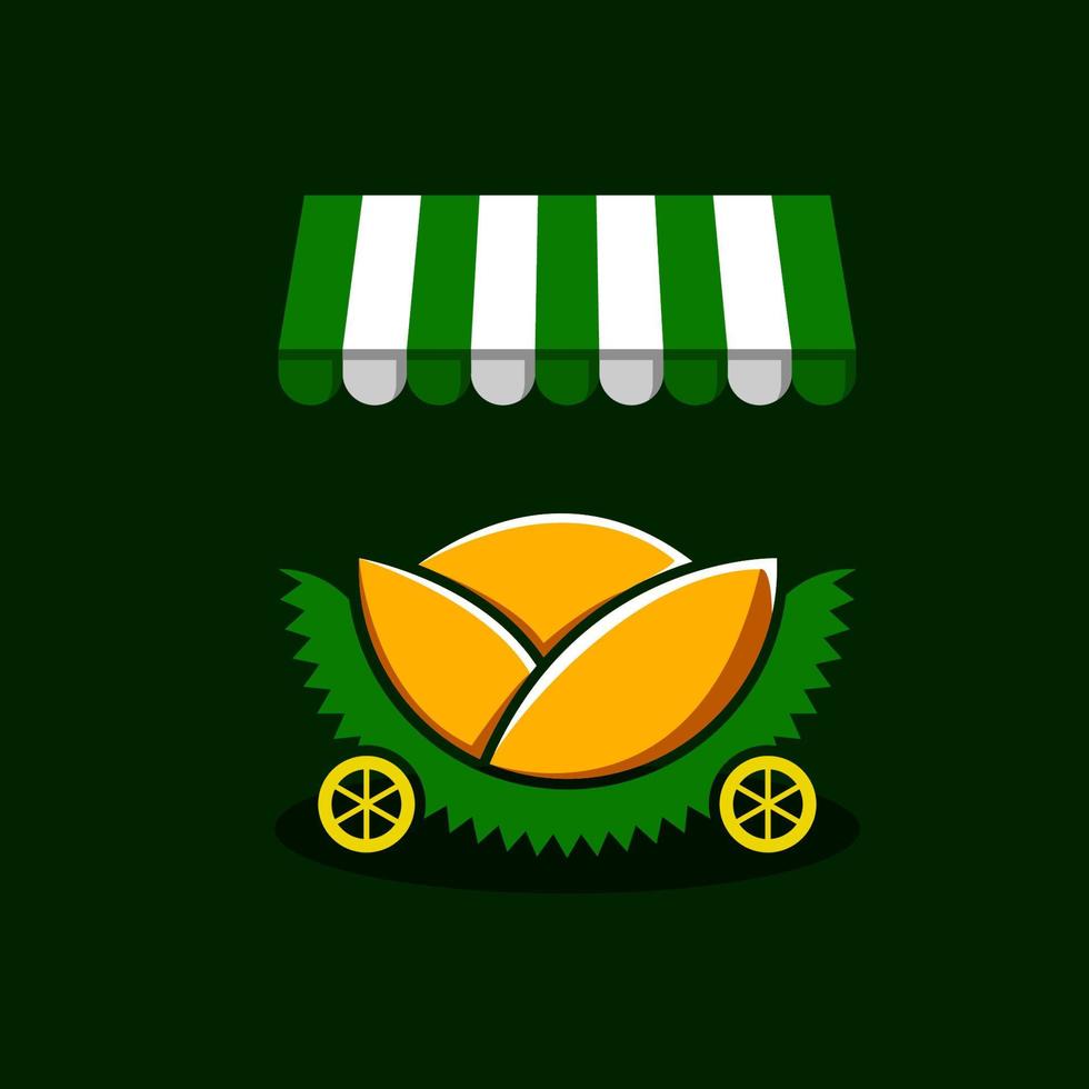 Durian shop logo vector. vector