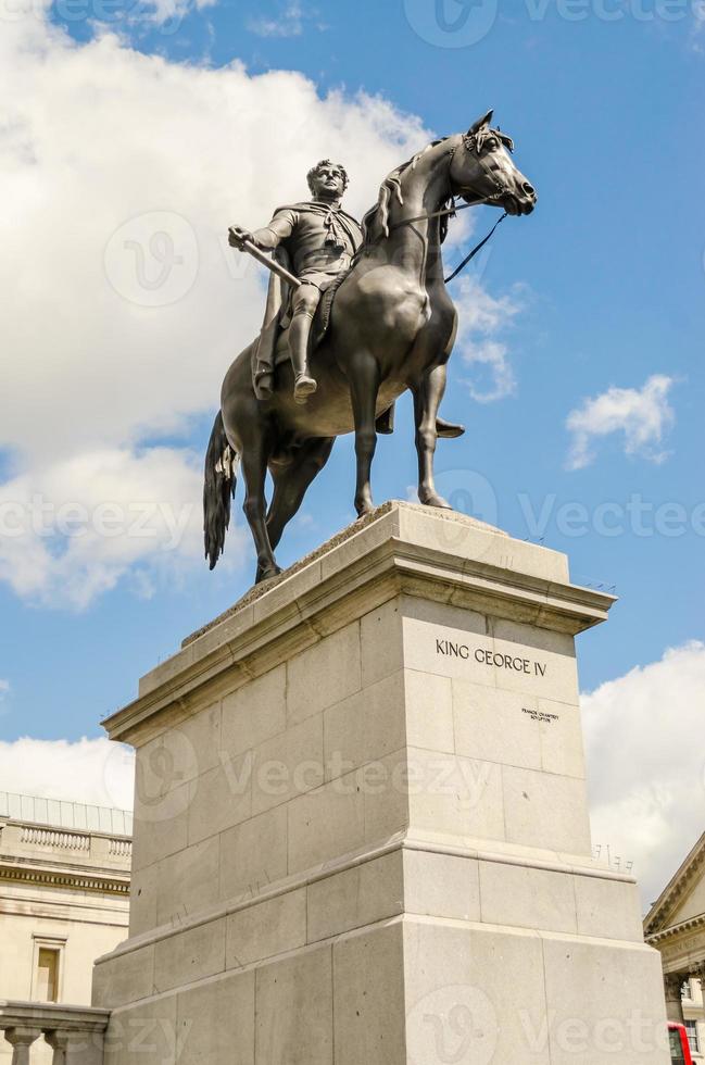 King George IV Monument in Trafalgar Square, London photo