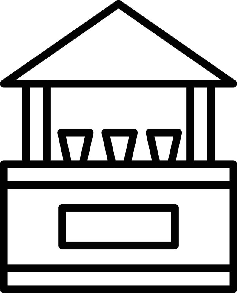 Drinks Stall Icon Style vector