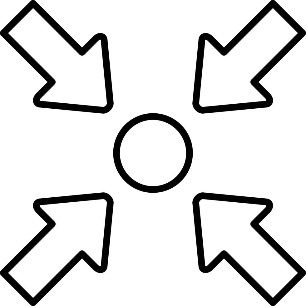 Shrink Icon Style vector