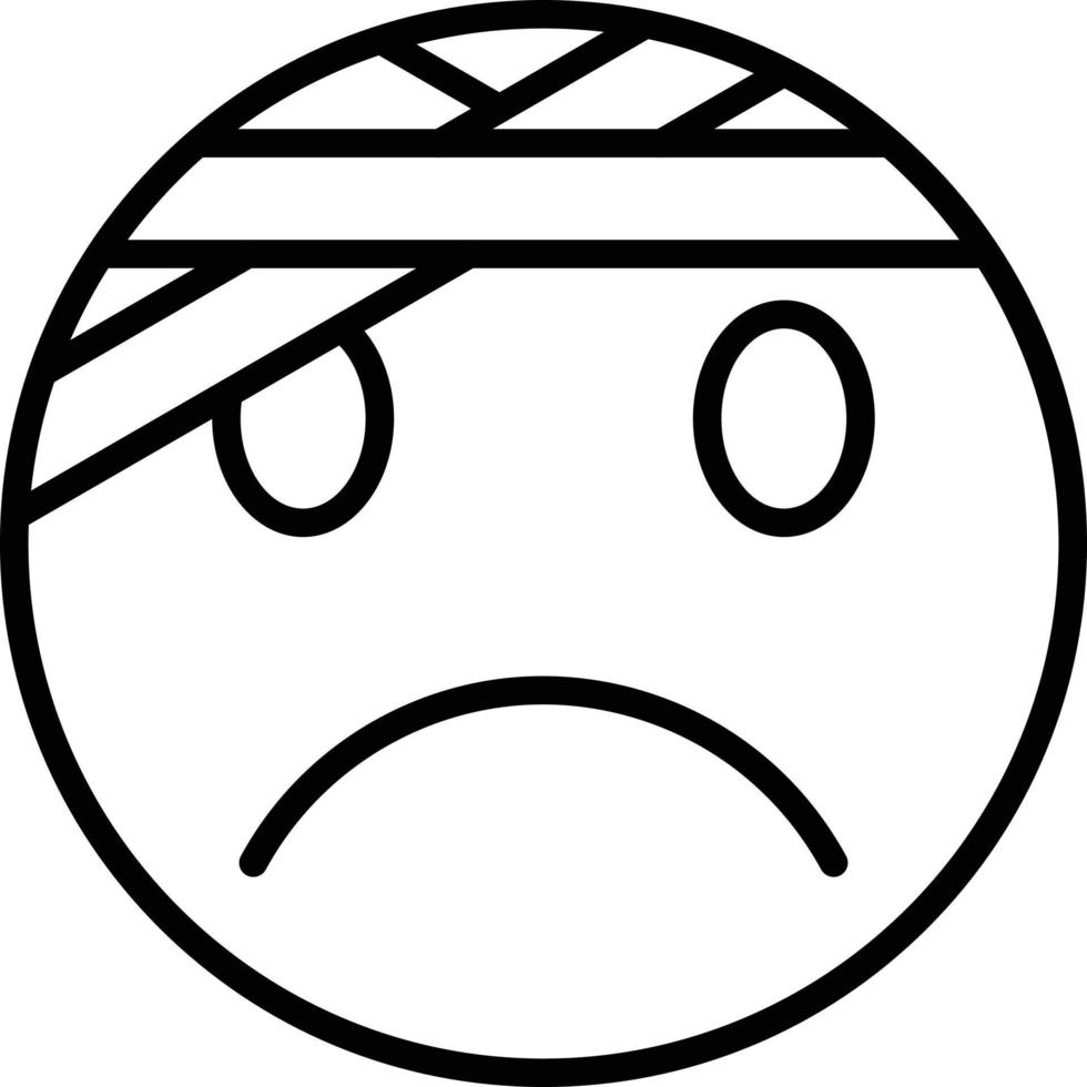 Injured Icon Style vector