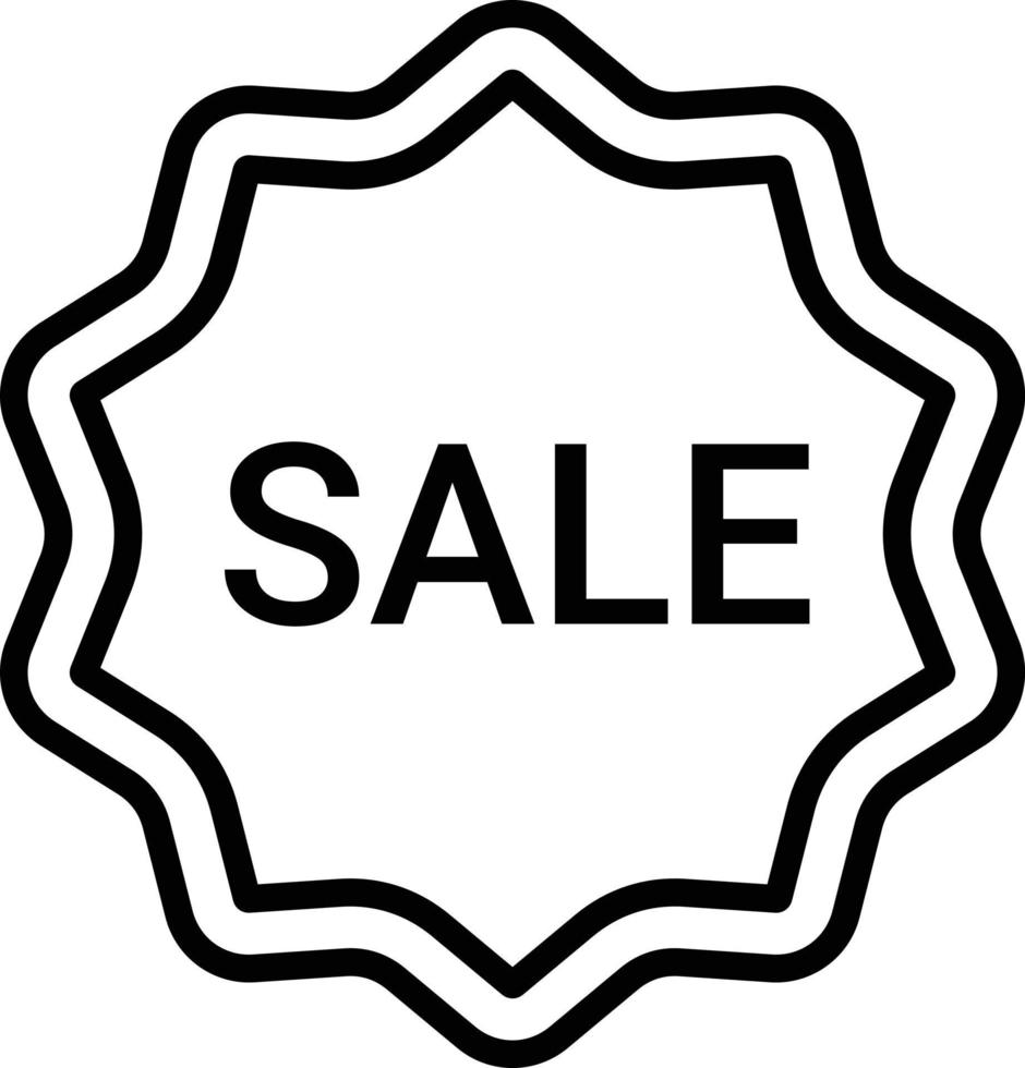 Sale Sticker Icon Style vector