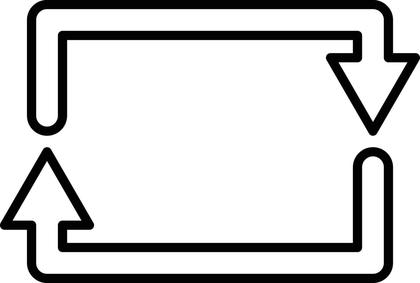 Rectangular Arrow Icon Style vector