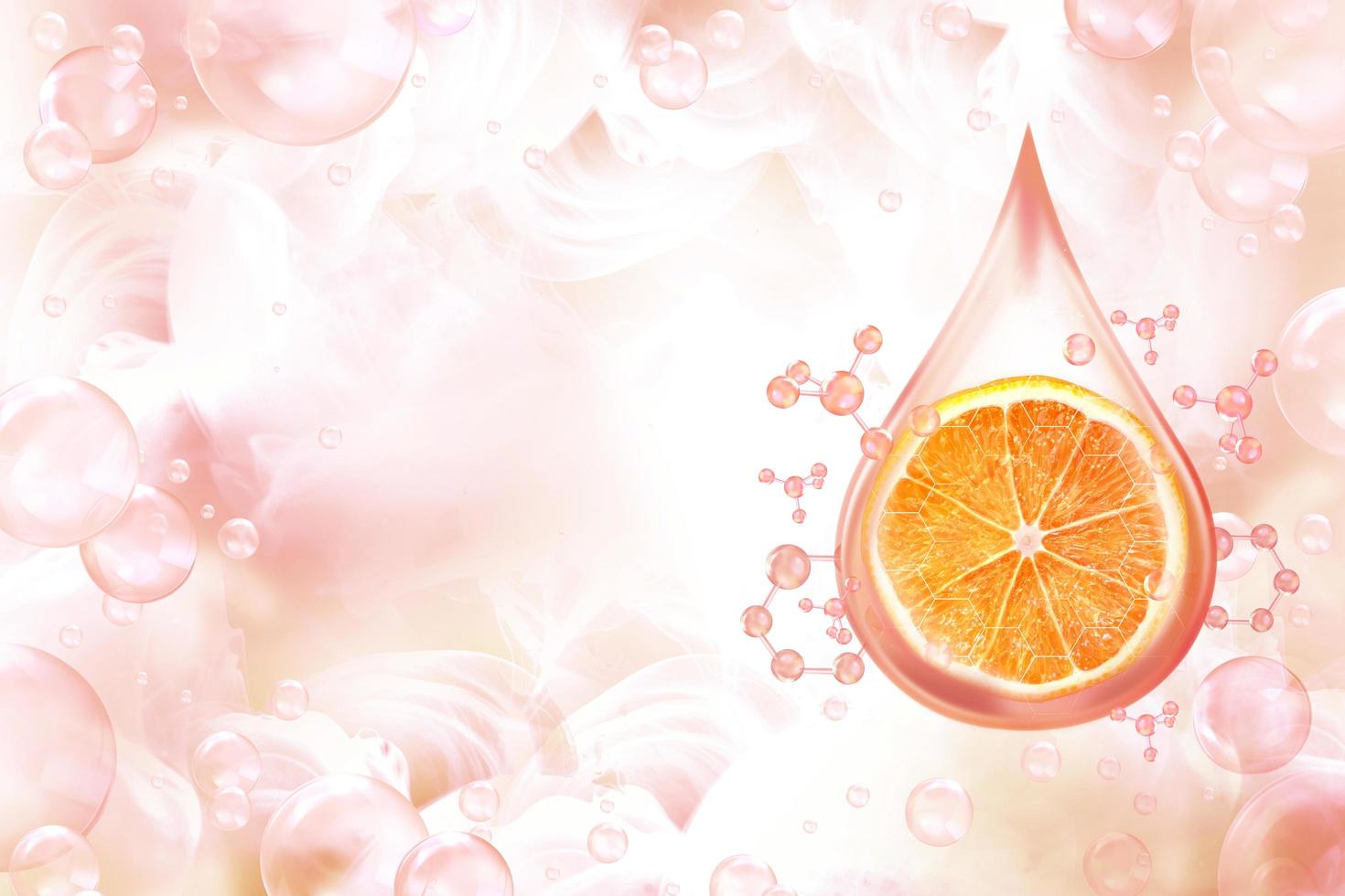 drop of orange serum photo