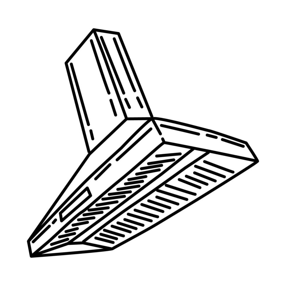Range Hood Icon. Doodle Hand Drawn or Outline Icon Style. vector