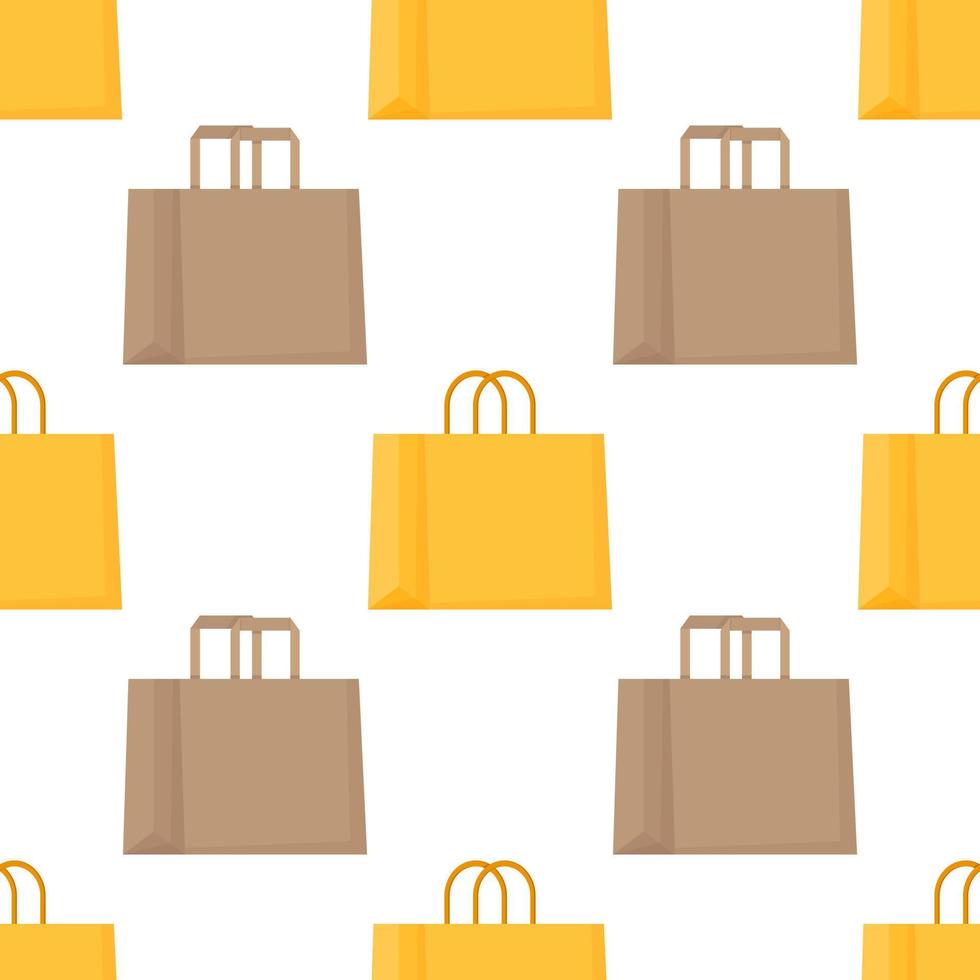 Vector illustration of a paper bag pattern.
