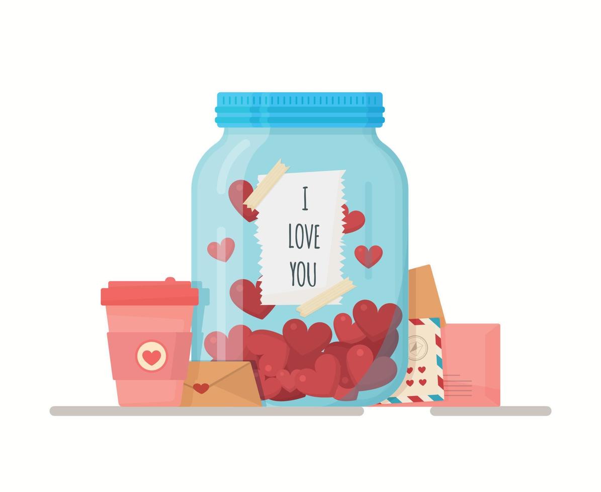 Vector illustration for St. Valentine's Day.