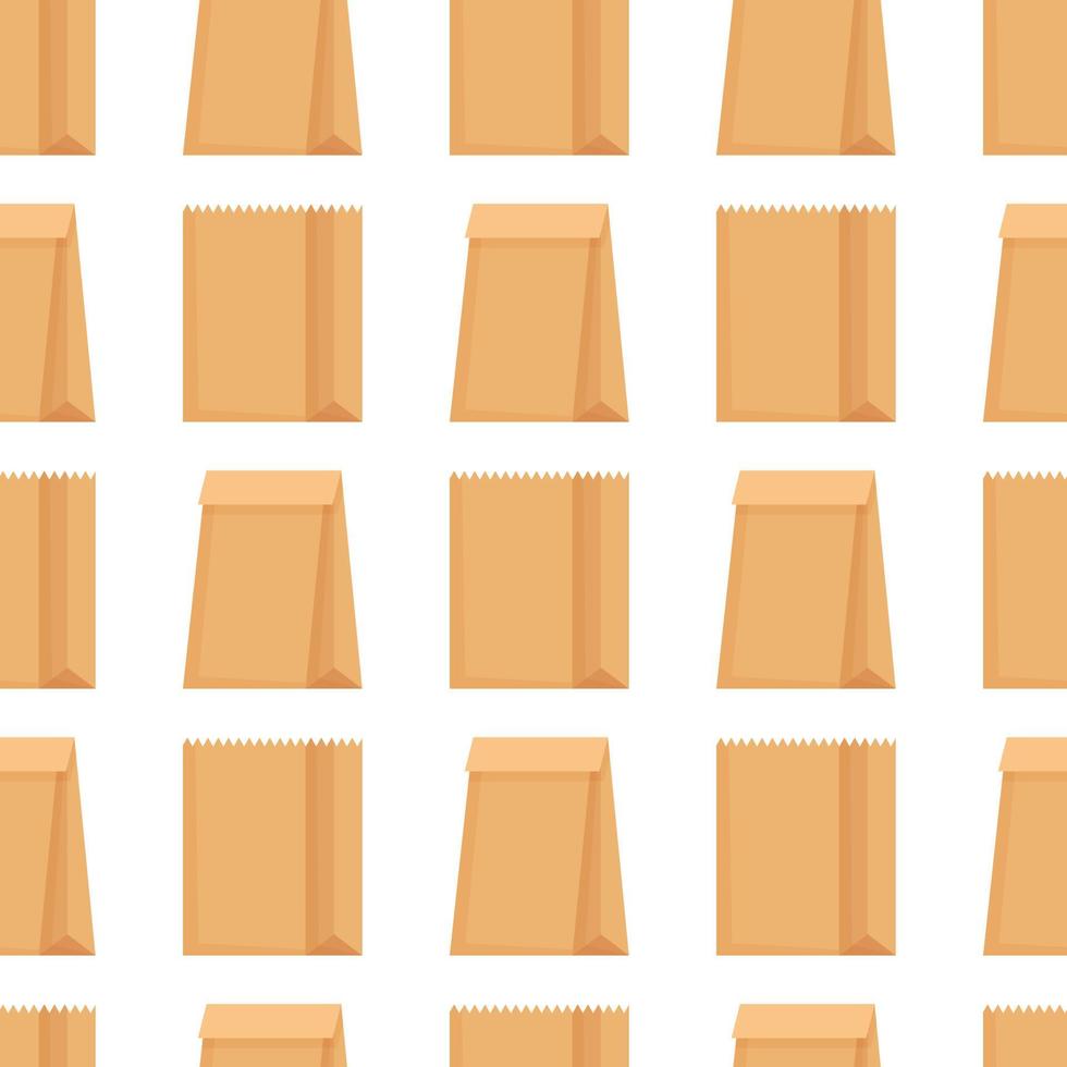 Vector illustration of a paper bag pattern.