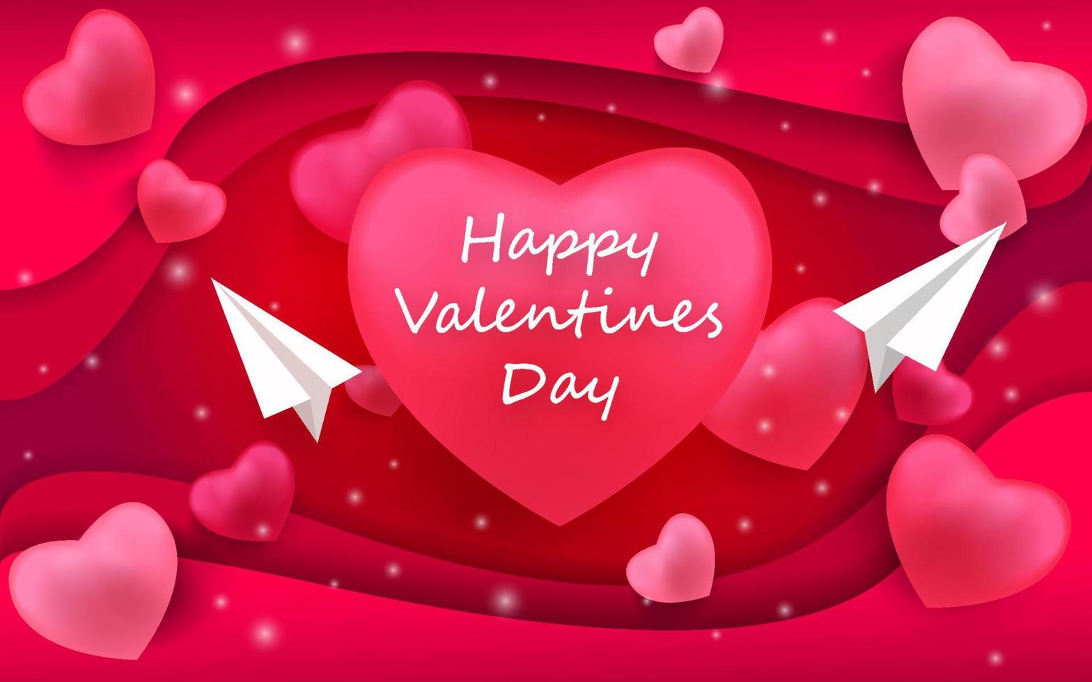 Happy valentines banner background 5567810 Vector Art at Vecteezy