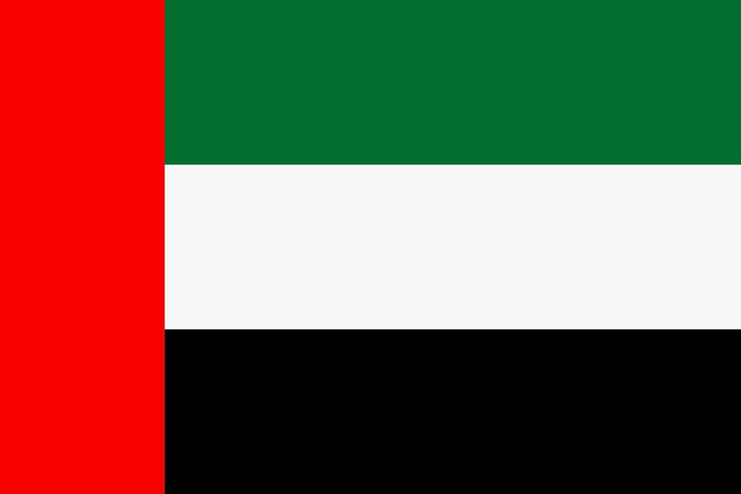 UAE flag vector icon. The flag of the United Arab Emirates